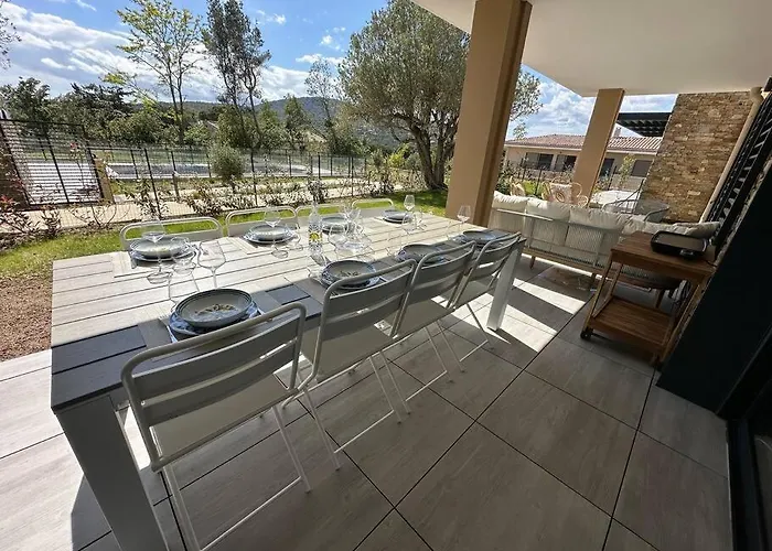 公寓 Magnifique T4 Neuf De 90m2 Avec Jardin Et Piscine Au Coeur De Maxime 圣马克西姆